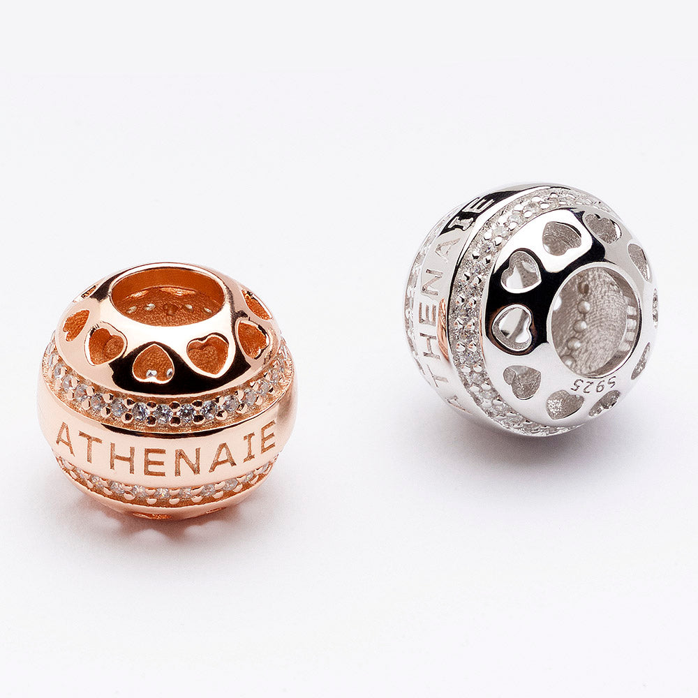 Heart by Heart Rose Gold Openwork Charm