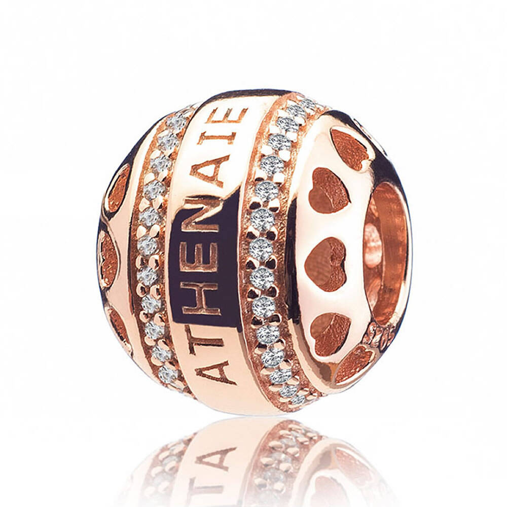 Heart by Heart Rose Gold Openwork Charm