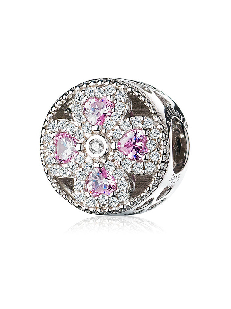 Heartbloom Charm Bead 925 Sterling Silver