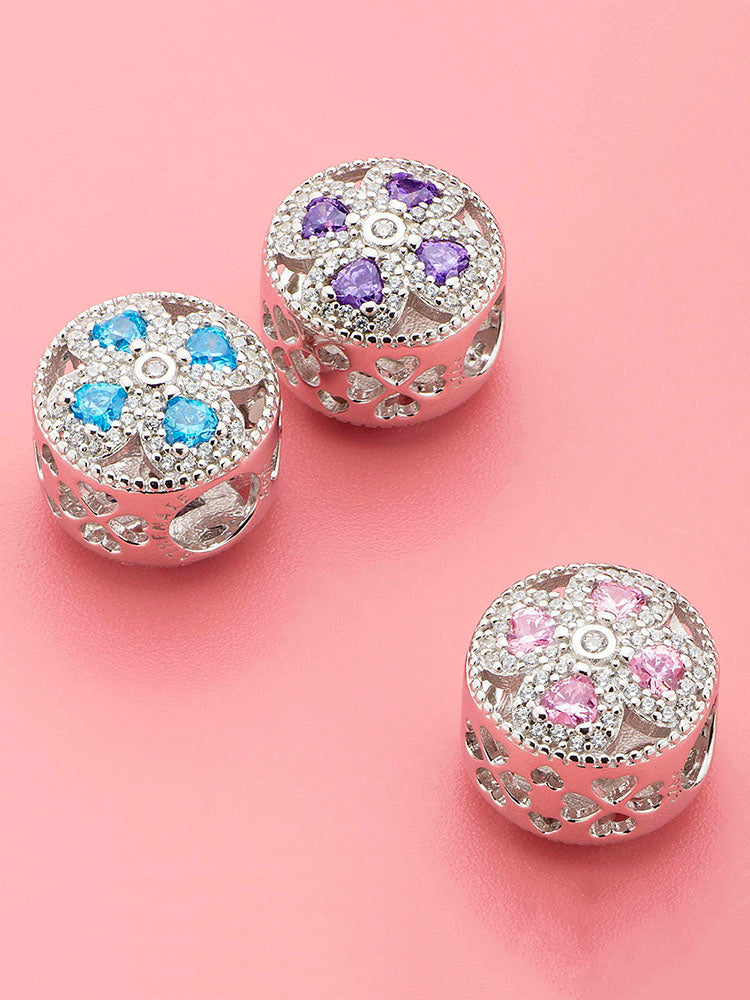 Heartbloom Charm Bead 925 Sterling Silver