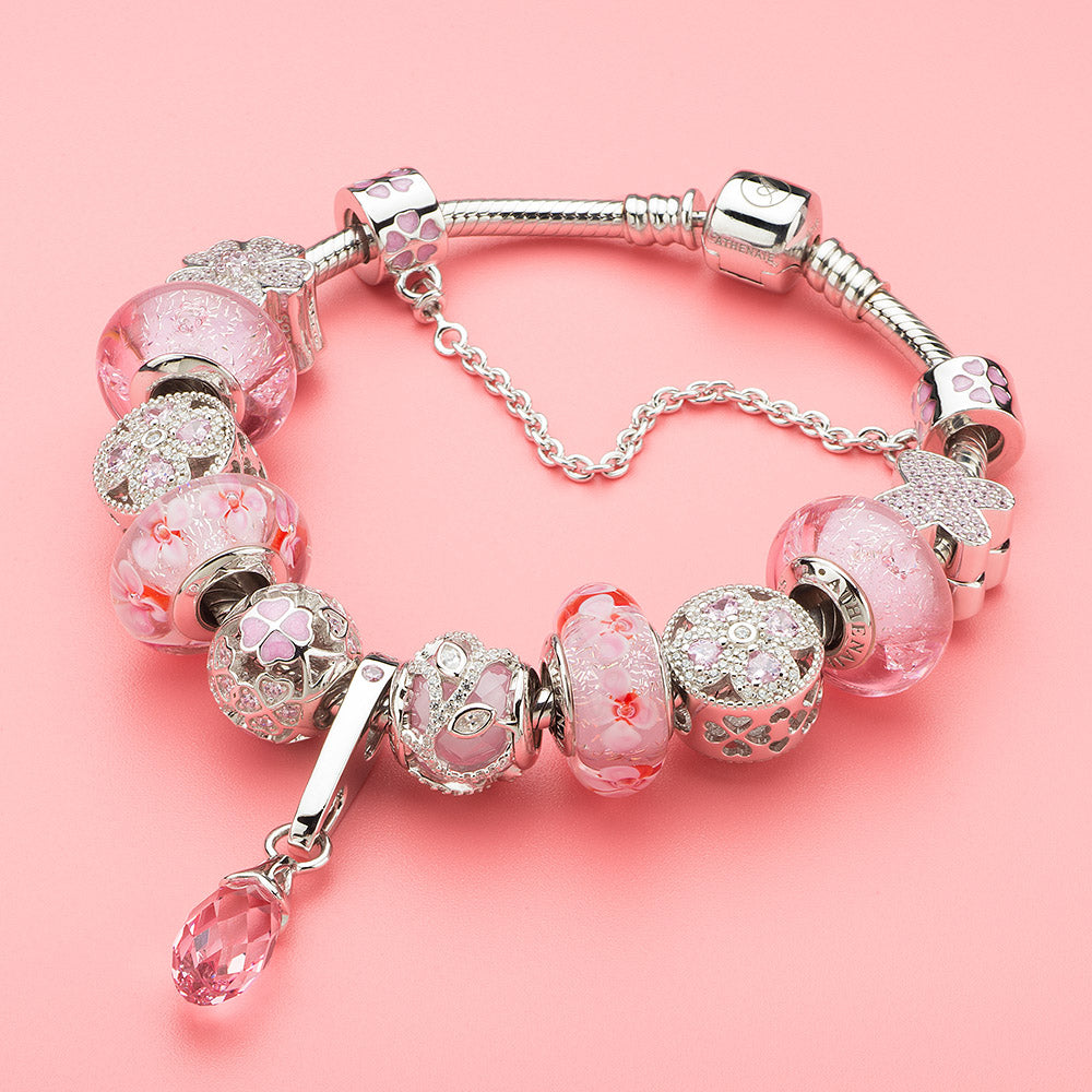 Crystalized Four-Leaf Clover Charm