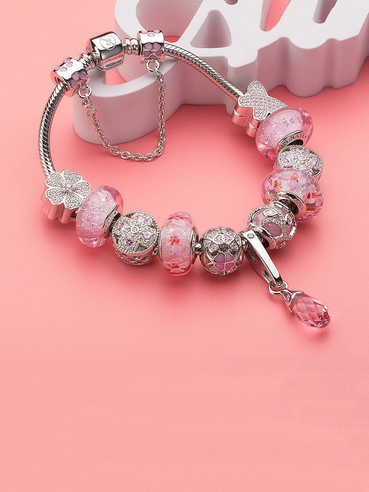 Heartbloom Charm Bead 925 Sterling Silver