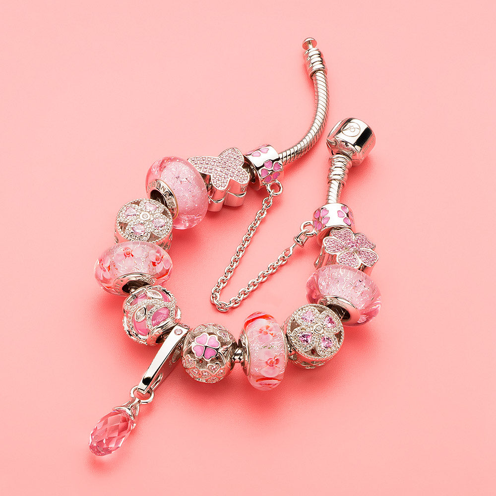 Crystalized Four-Leaf Clover Charm