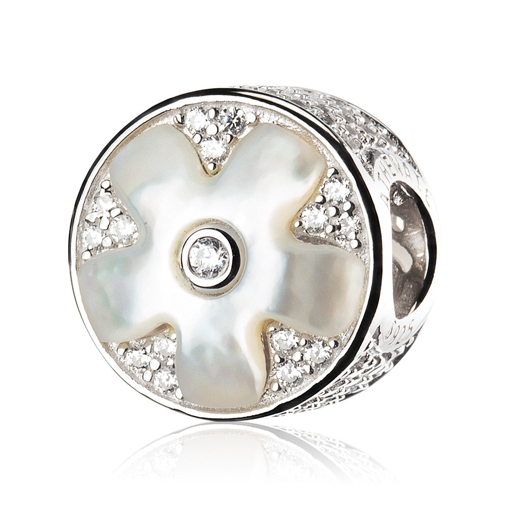 Fritillaria Shell Cherry Blossoms Bead