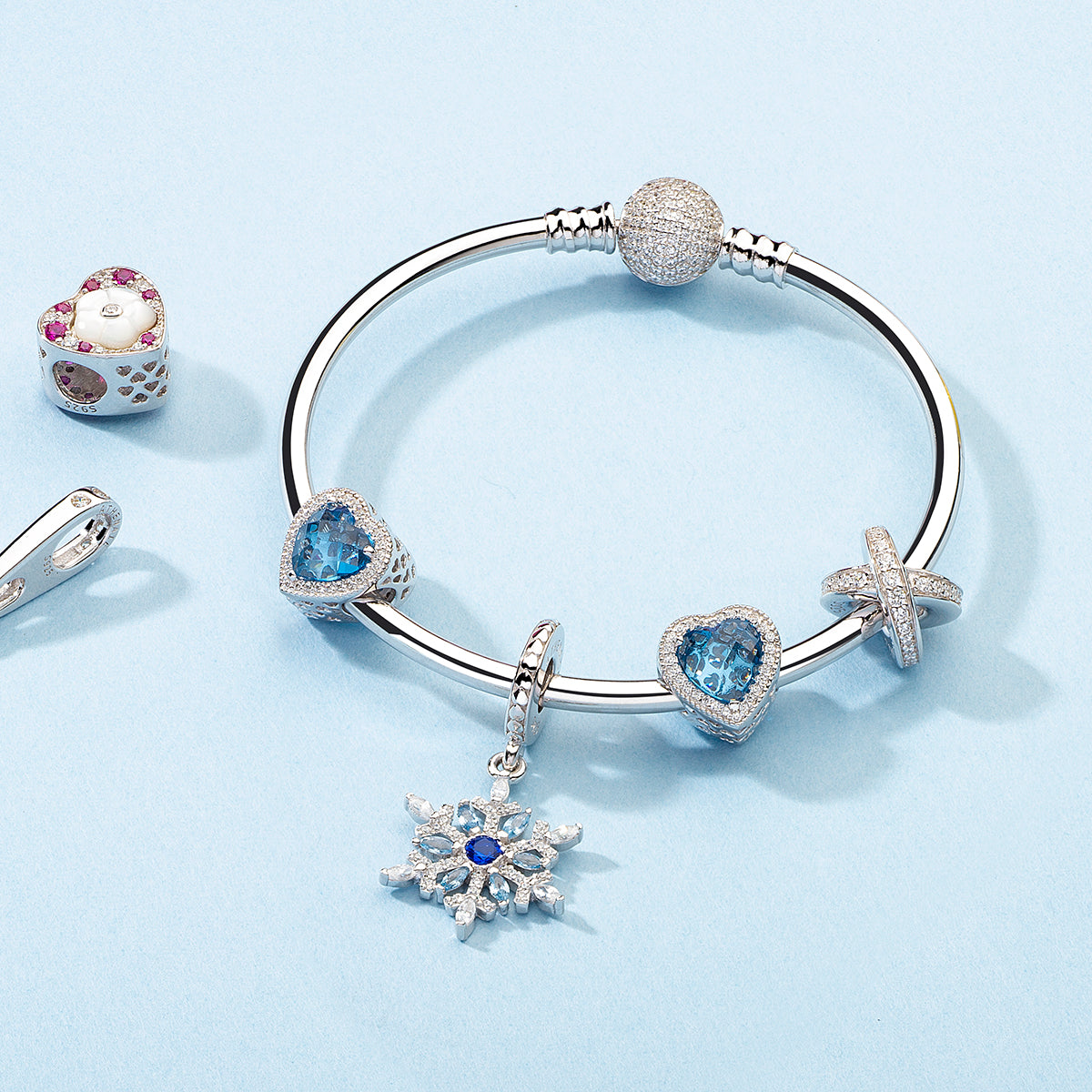 Galaxy Cross Ring Charm