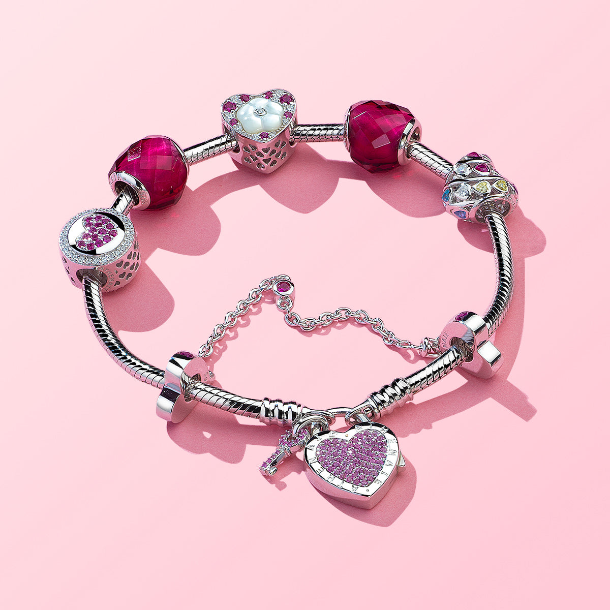 Two Hearts Safety Chain