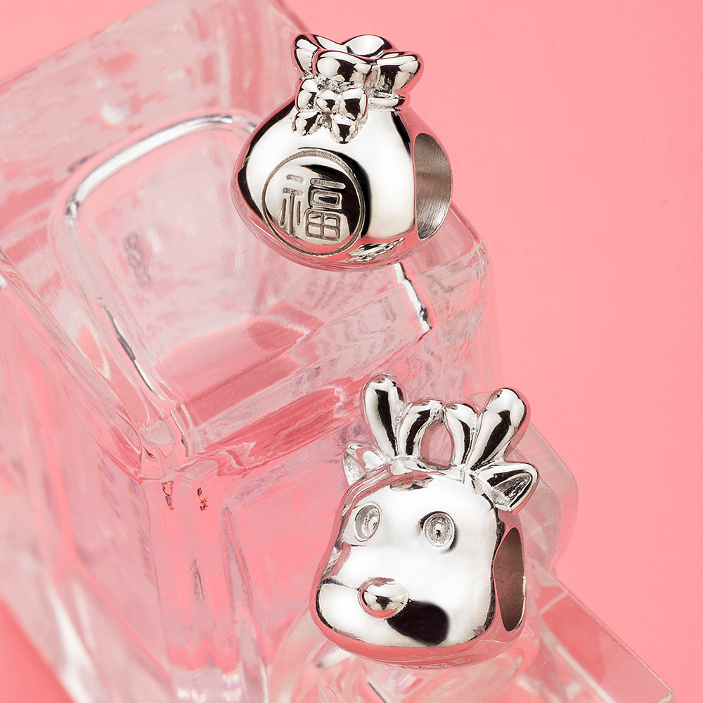 Lovely Christmas Reindeer Bead Charms