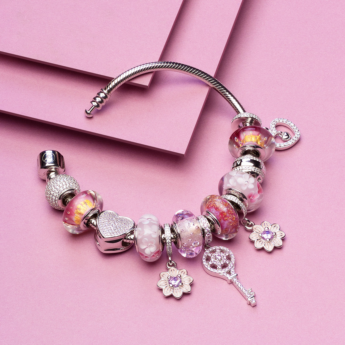 Heart Key Pink