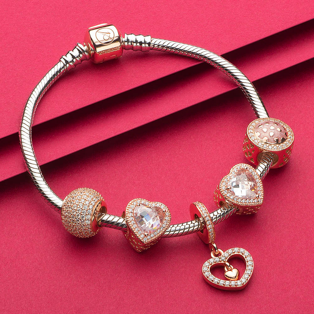 Radiant Hearts Charm
