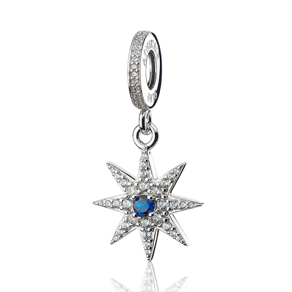 Pave Clear CZ Sparkling Firework Pendant