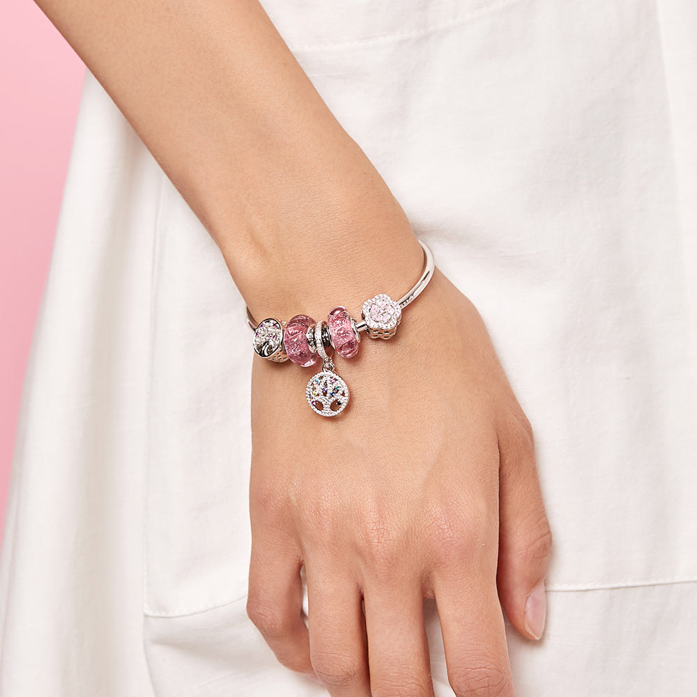 Sparkling Family Tree Charm