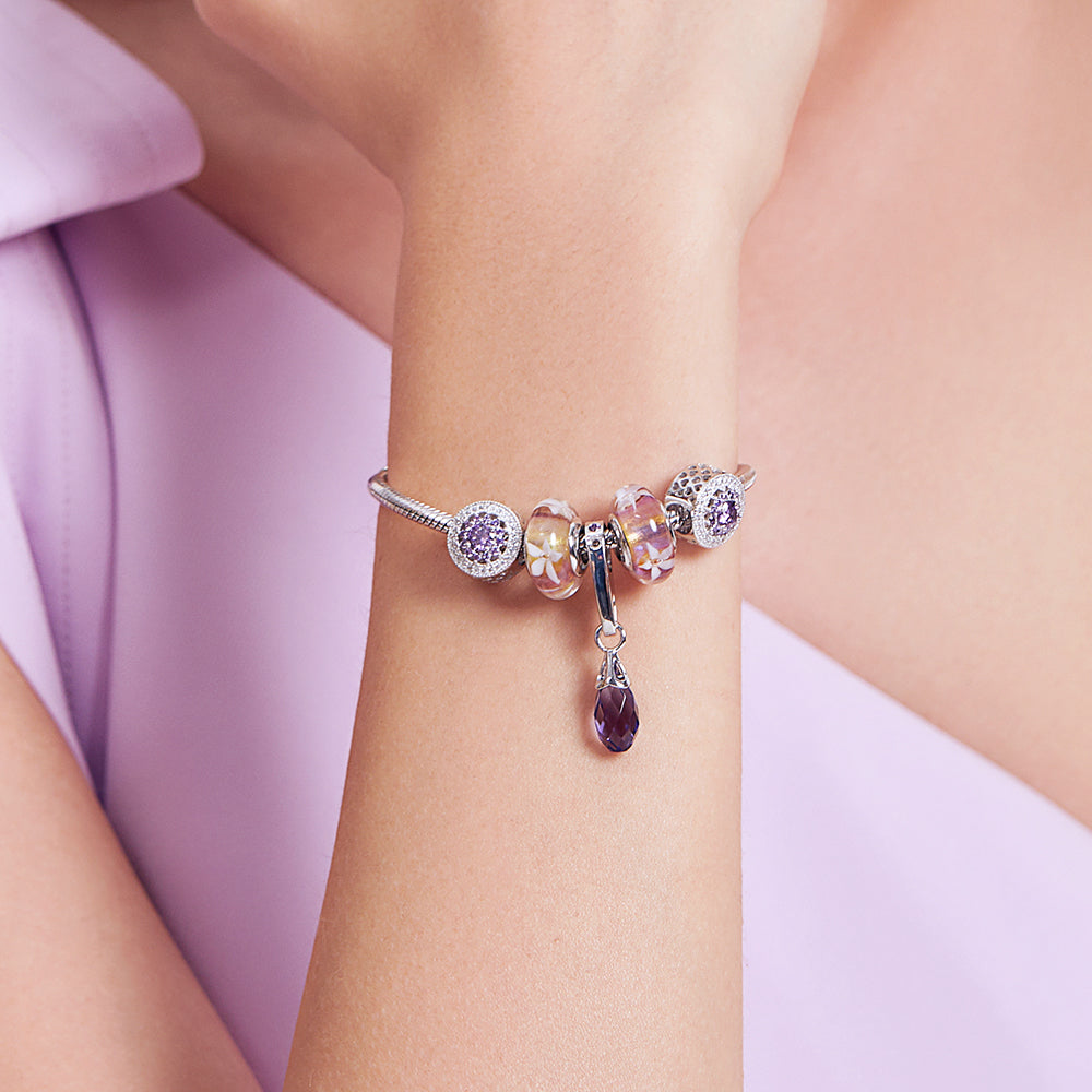 Austrian Crystal Pendant（Purple）
