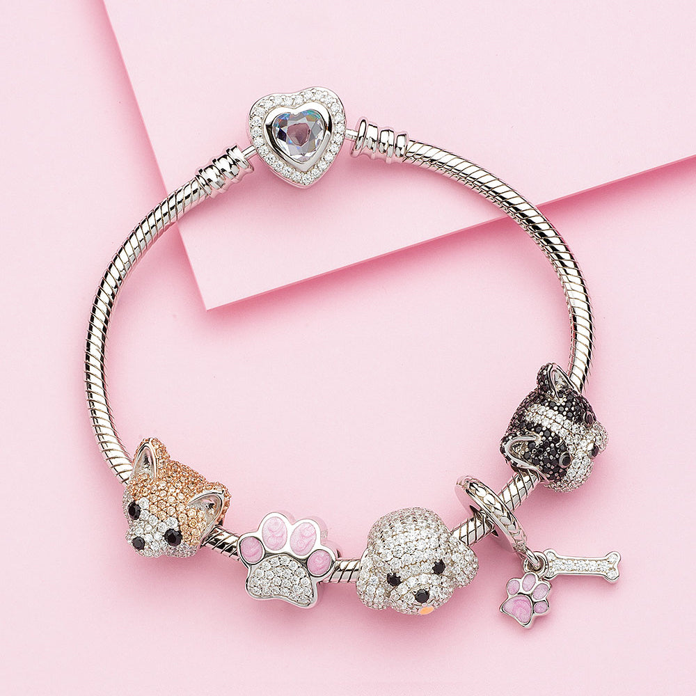 Lovely Pet Paw Print Bead