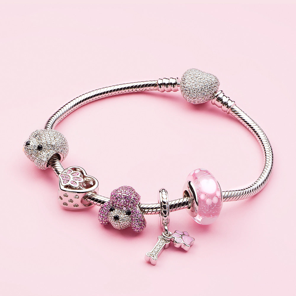 Lovely Pet Paw Print Bead