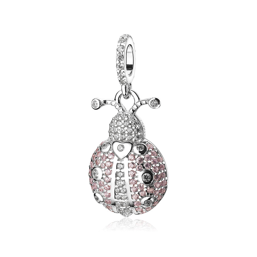 Lucky Pink Ladybug Pendant
