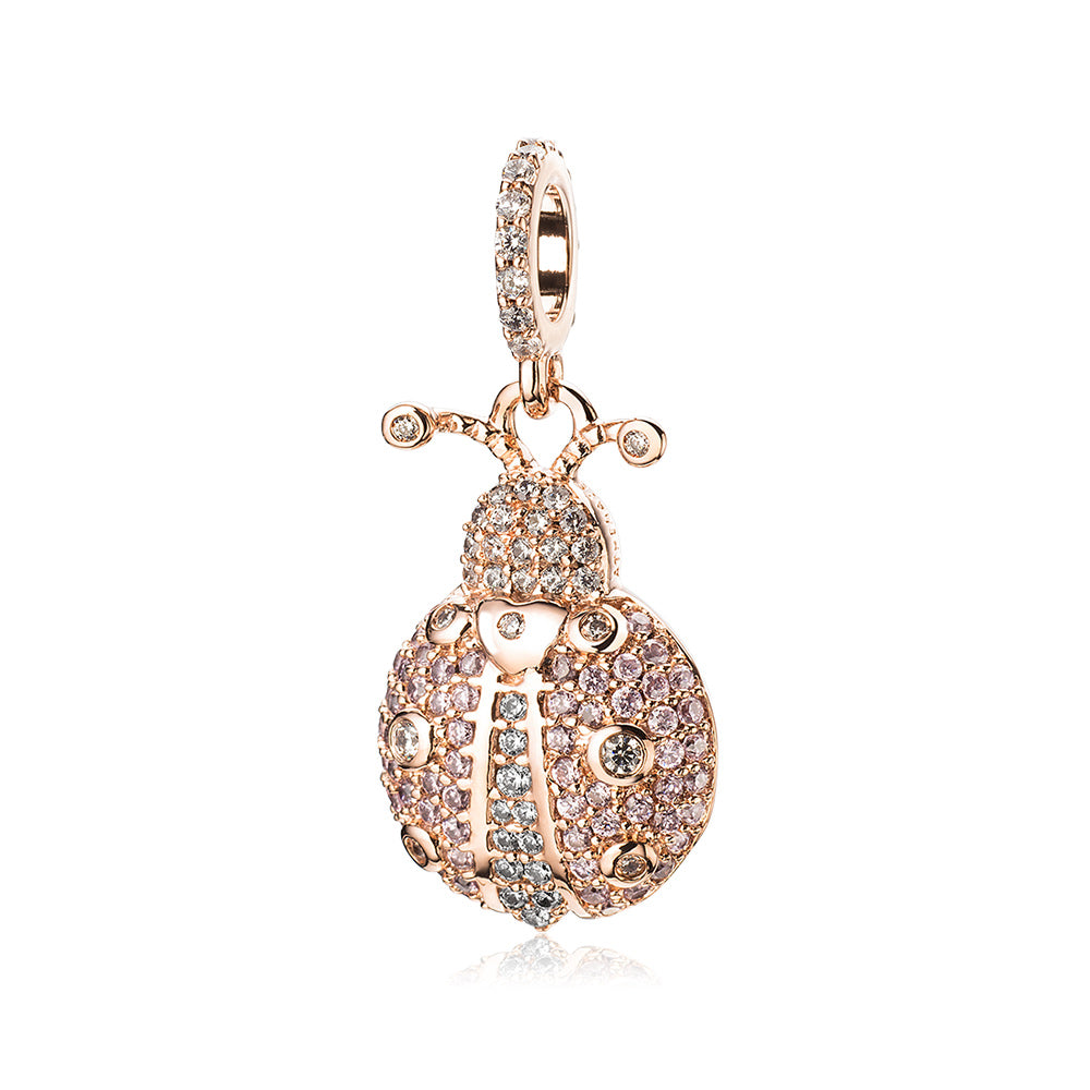 Lucky Gold Ladybug Pendant