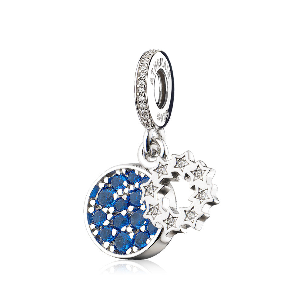 Blue Space Star Pendant