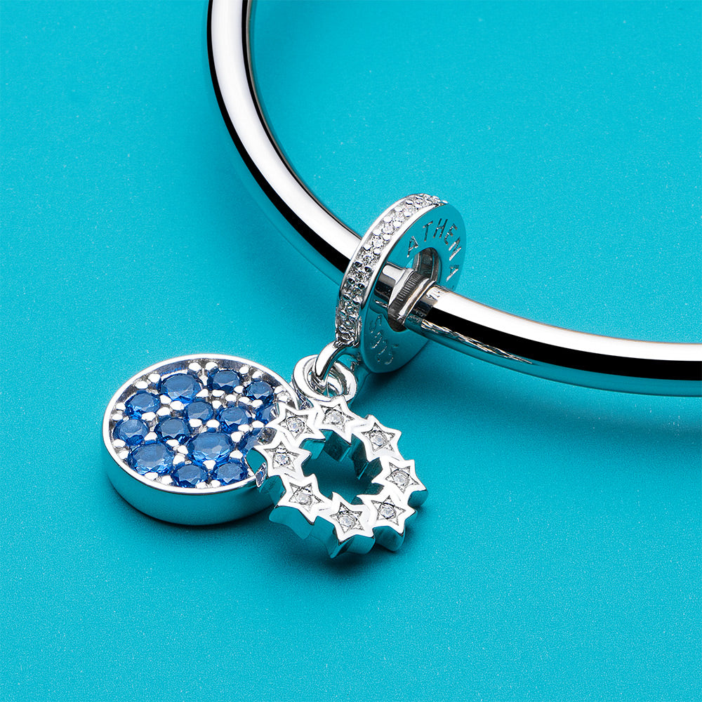 Blue Space Star Pendant
