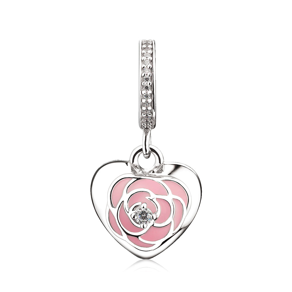 Pink Rose Pendant