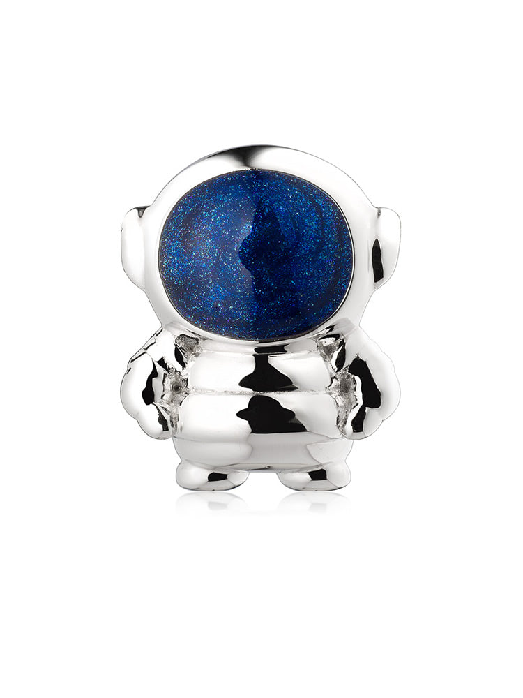 Astronaut charm bead in 925 sterling silver by ATHENAIE
