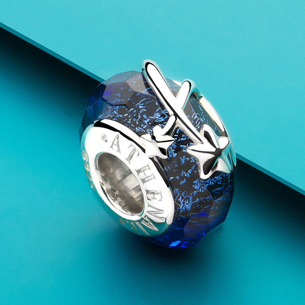 ATHENAIE Shooting Stars Murano Glass Charm Bead – elegant jewelry scene display