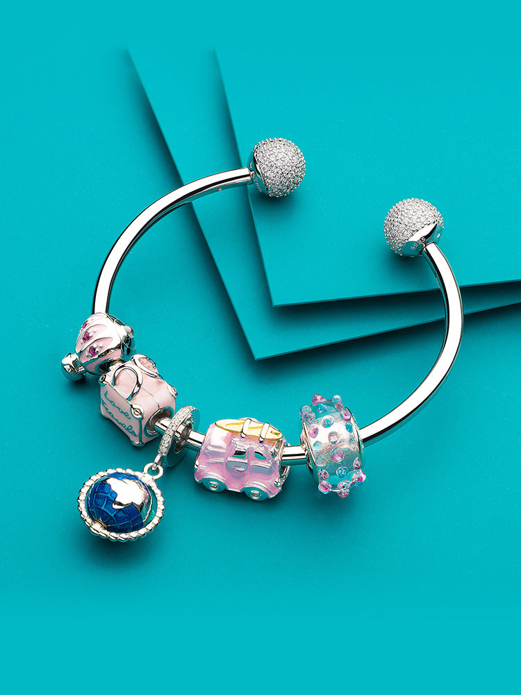 Balloon charm bead jewelry bracelet styling