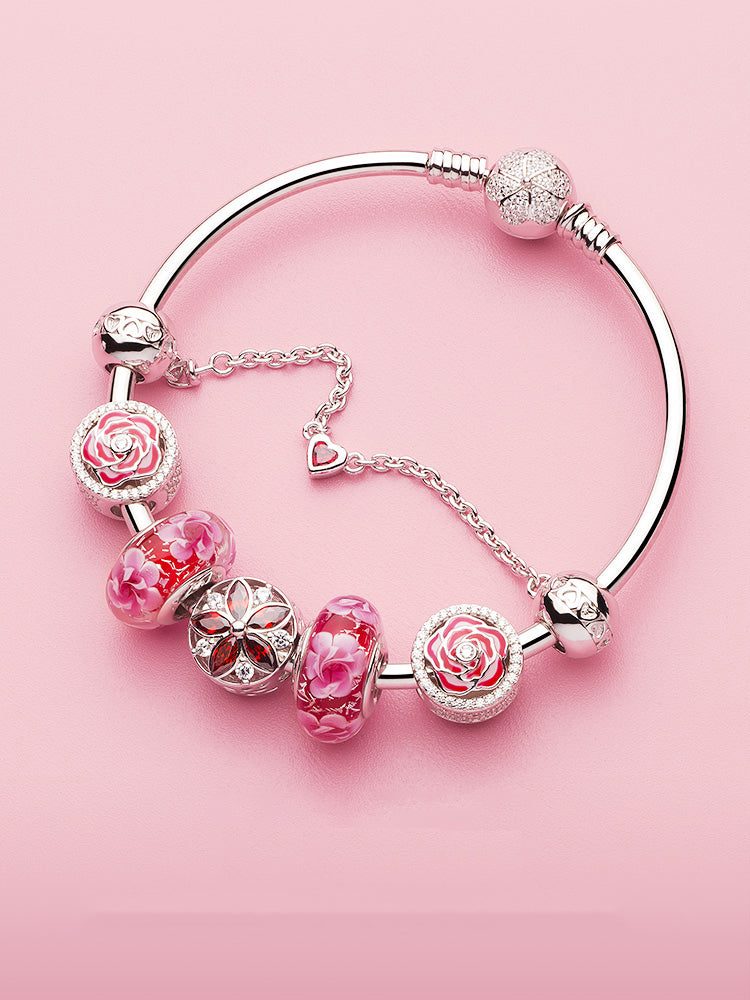 Butterfly silver charm styled on European bracelet by ATHENAIE