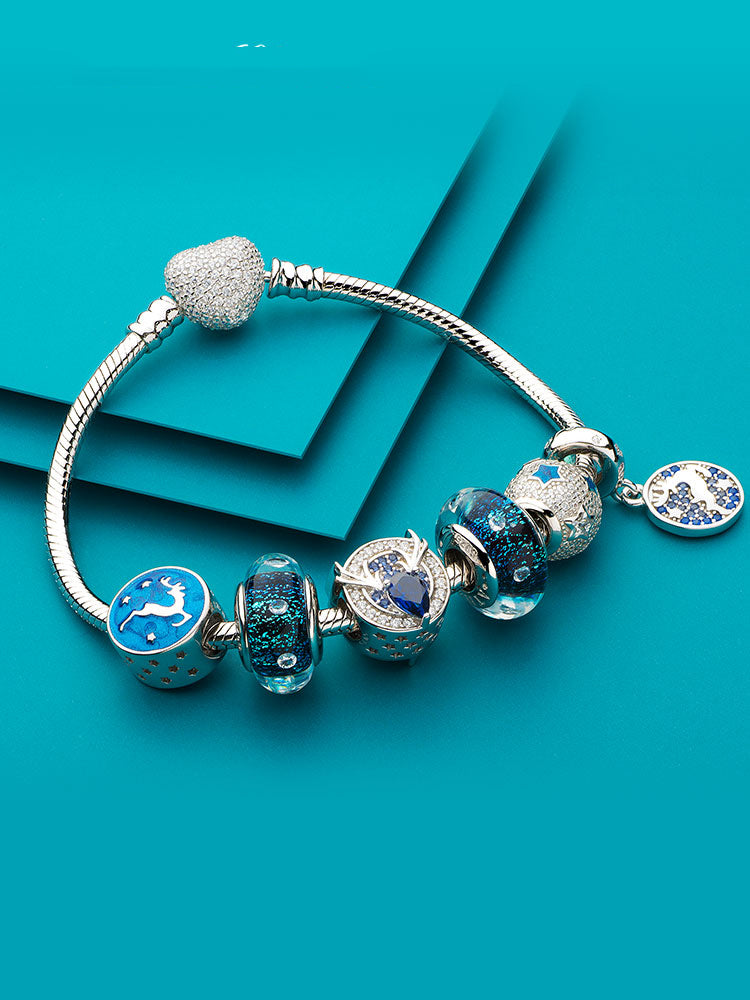 Christmas reindeer charm bracelet styling