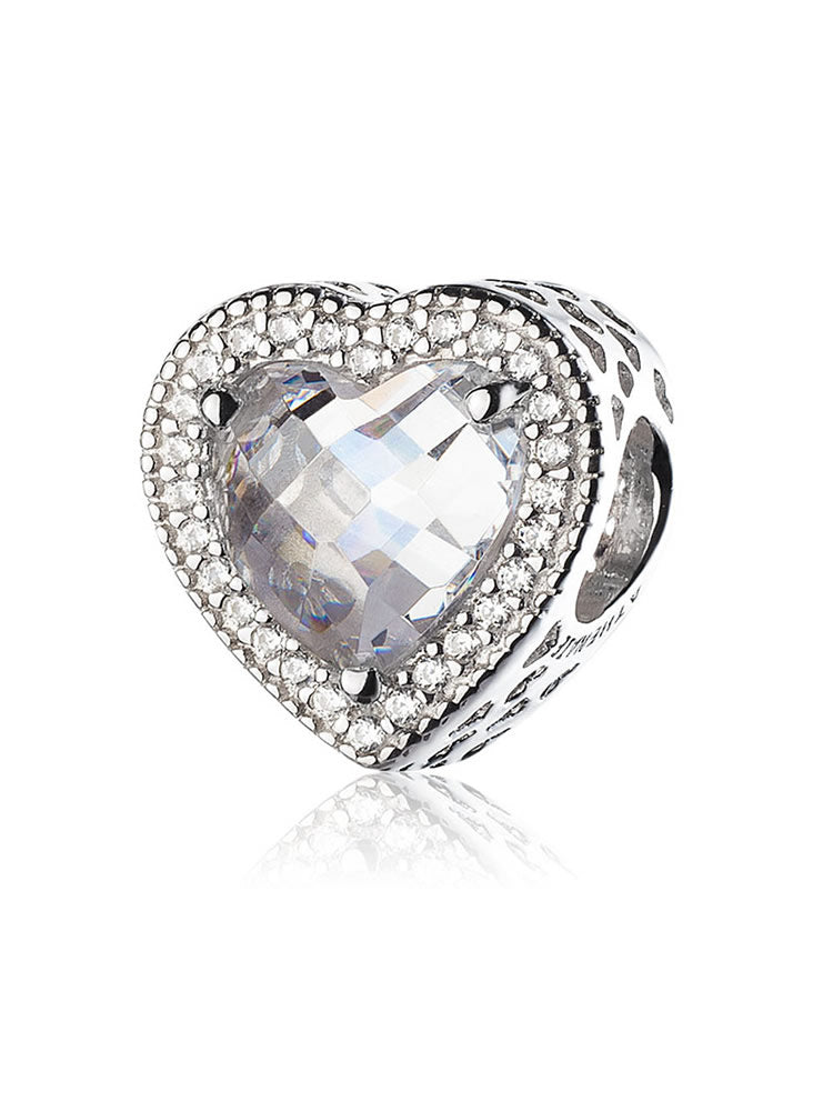 Eternal heart charm bead in 925 sterling silver by ATHENAIE