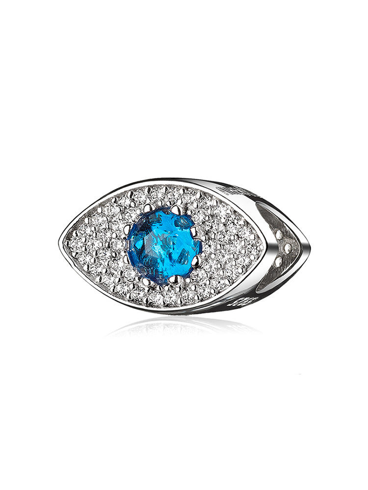 Evil eye charm 925 sterling silver bead by ATHENAIE