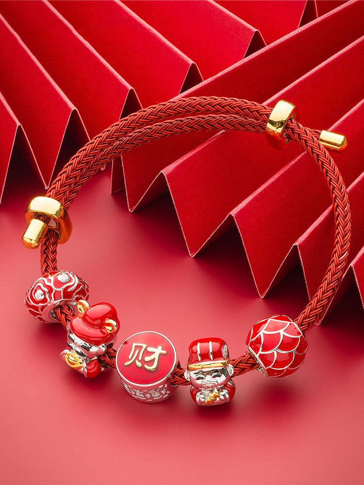 Lucky fortune waves charm bead bracelet styling inspiration