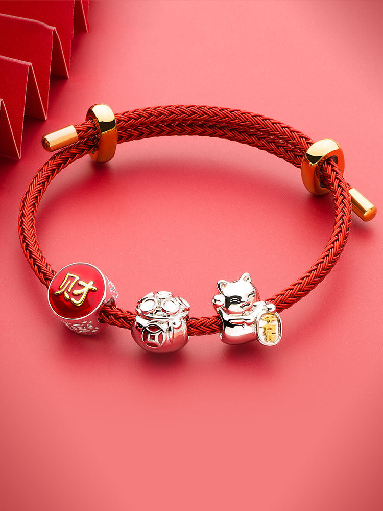 Lucky bag charm bead bracelet styling inspiration