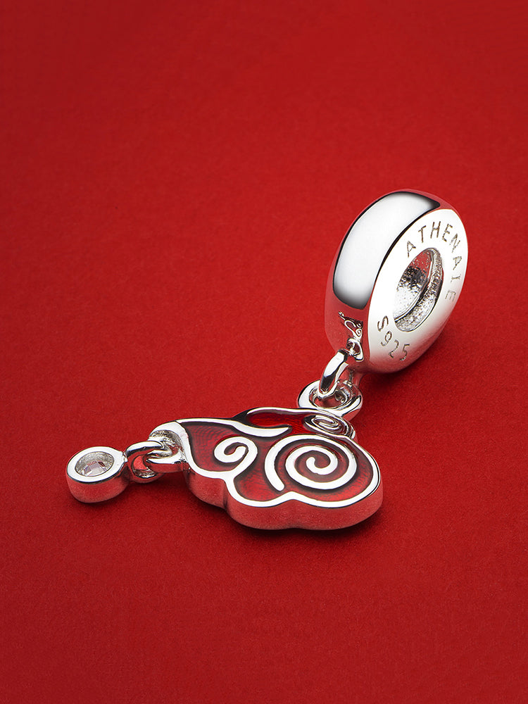 Lucky cloud pendant charm detail symbolic cloud design