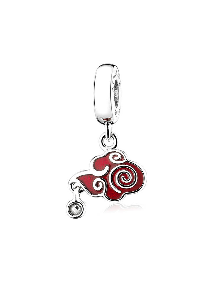 Lucky cloud pendant charm sterling silver symbolic jewelry by ATHENAIE