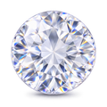 Faceted clear cubic zirconia stone