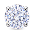 Clear cubic zirconia stone in a prong setting