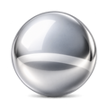 Mirror-polished silver swatch