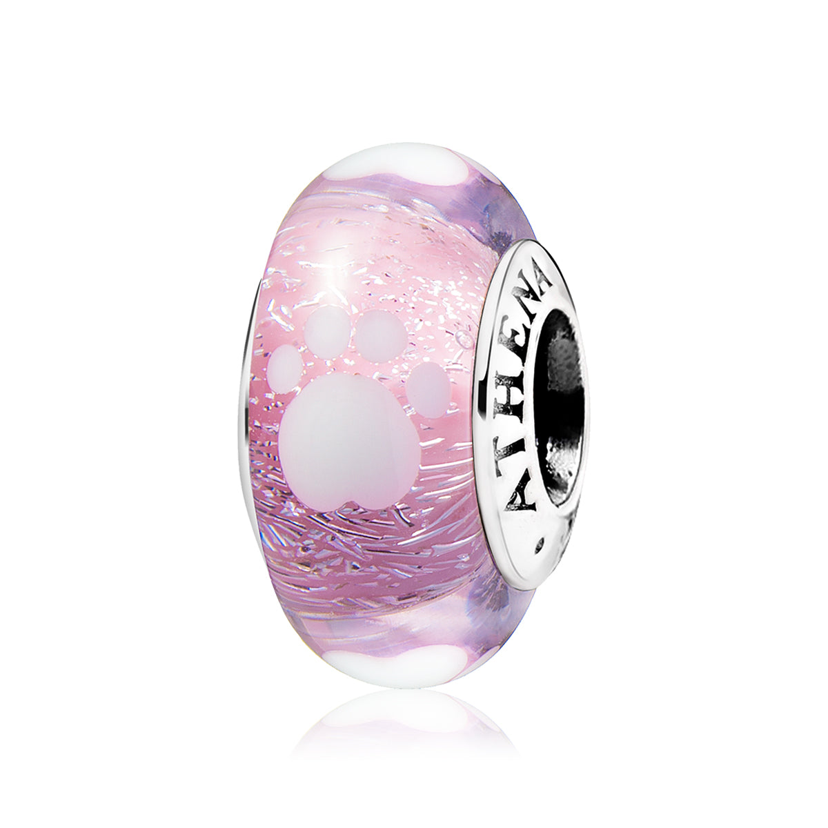 Lovely Pet Paw Print Bead