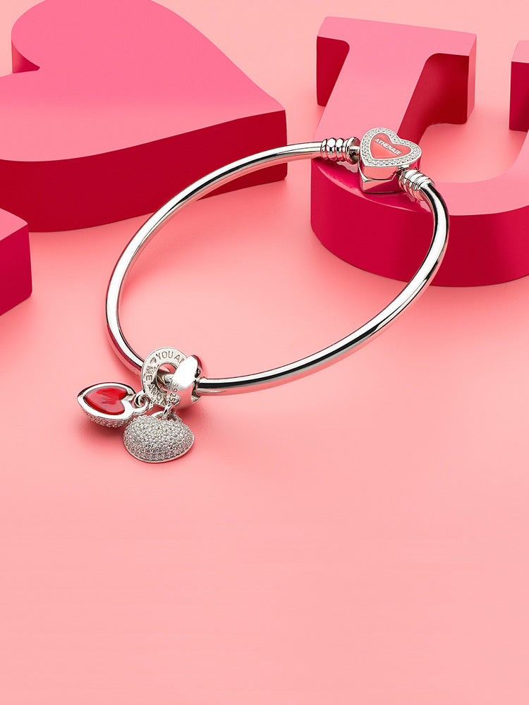 Mother daughter family love charm bracelet look