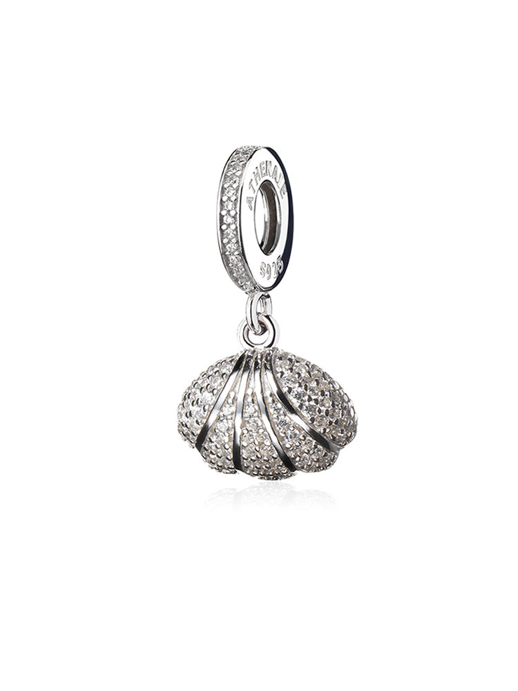 Back view of ocean pearl 925 sterling silver dangle charm by ATHENAIE