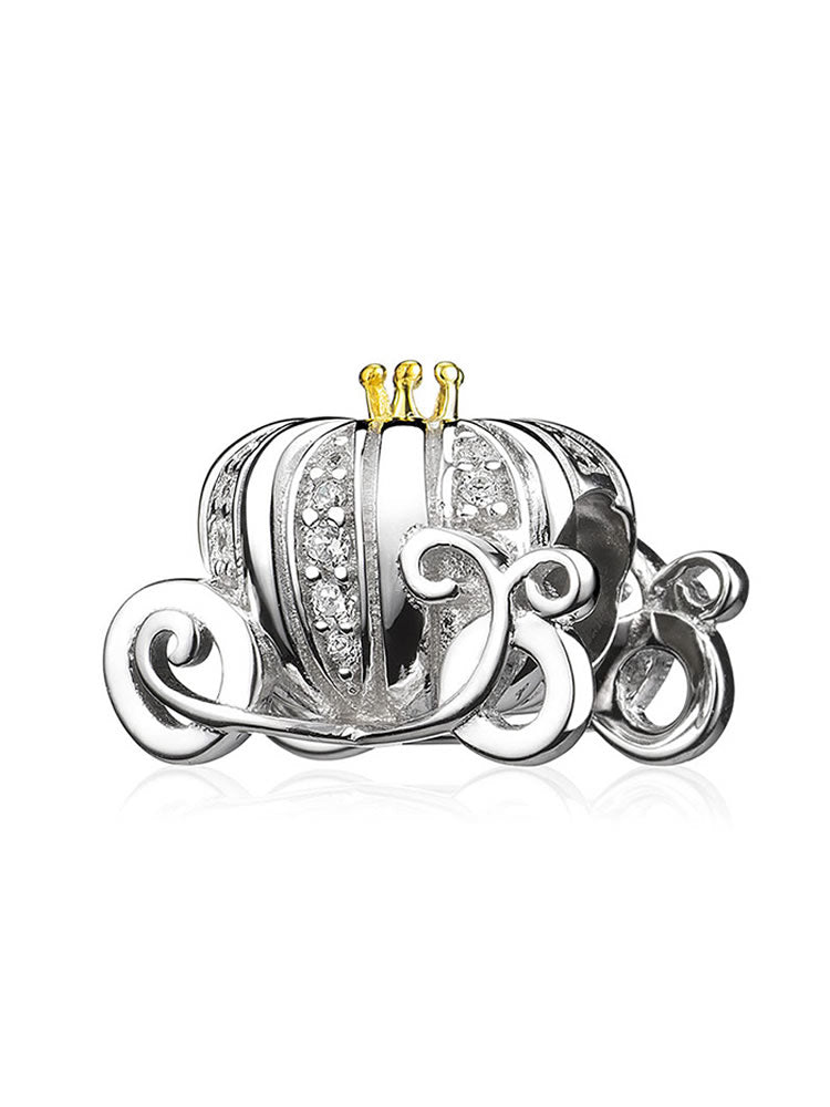 Pumpkin Carriage 925 sterling silver charm by ATHENAIE