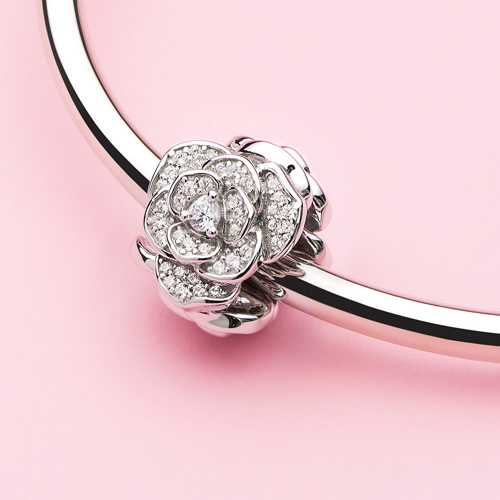 Love Rose Flower Charm
