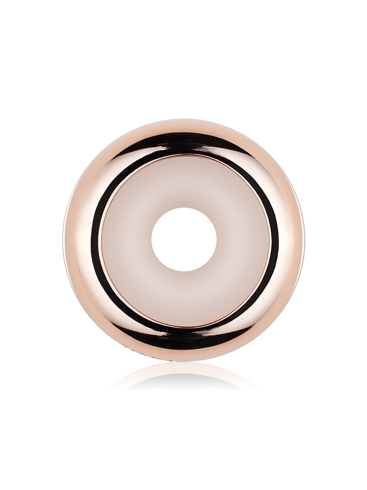 Rose gold stopper charm bead side view bracelet spacer by ATHENAIE