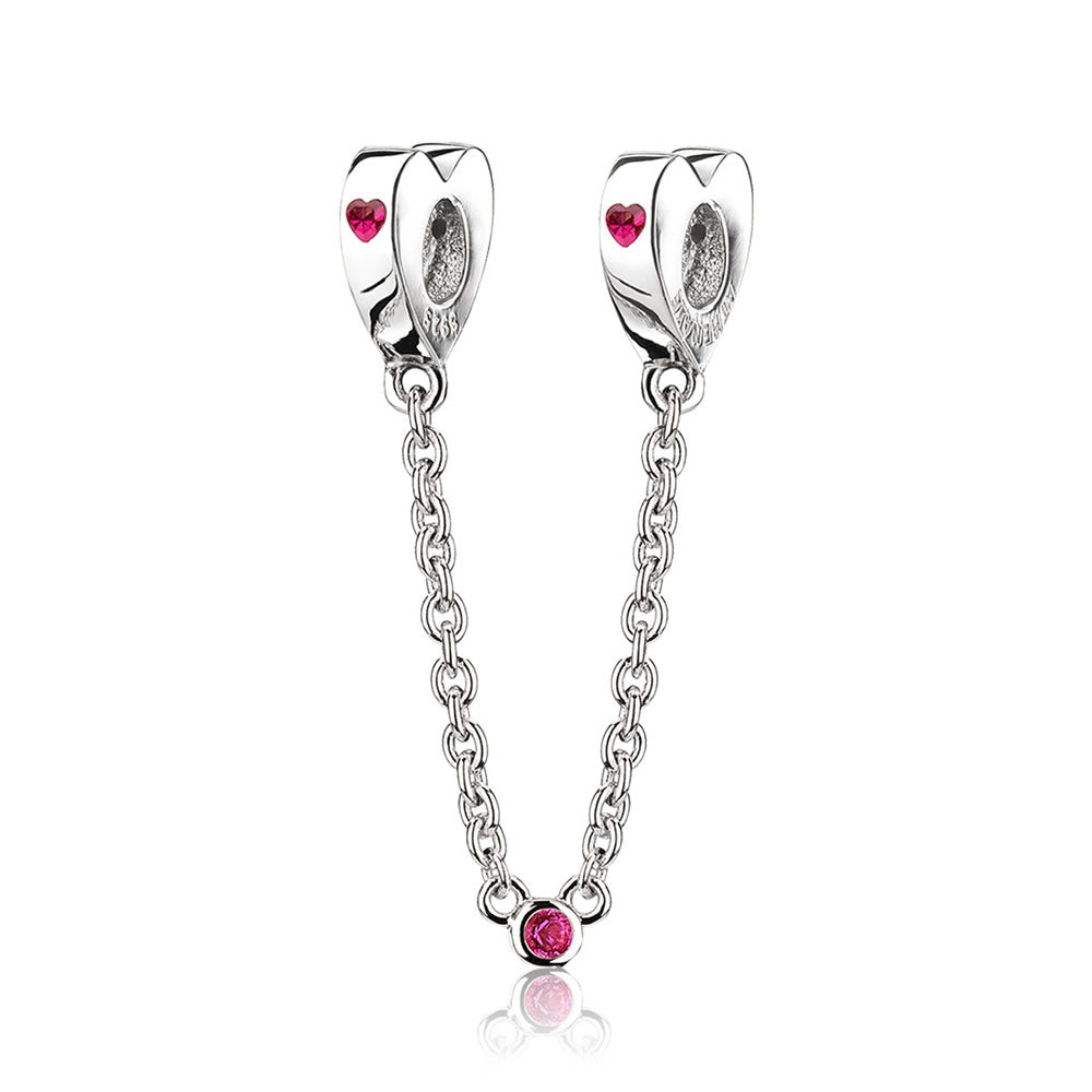 Two Hearts Safety Chain
