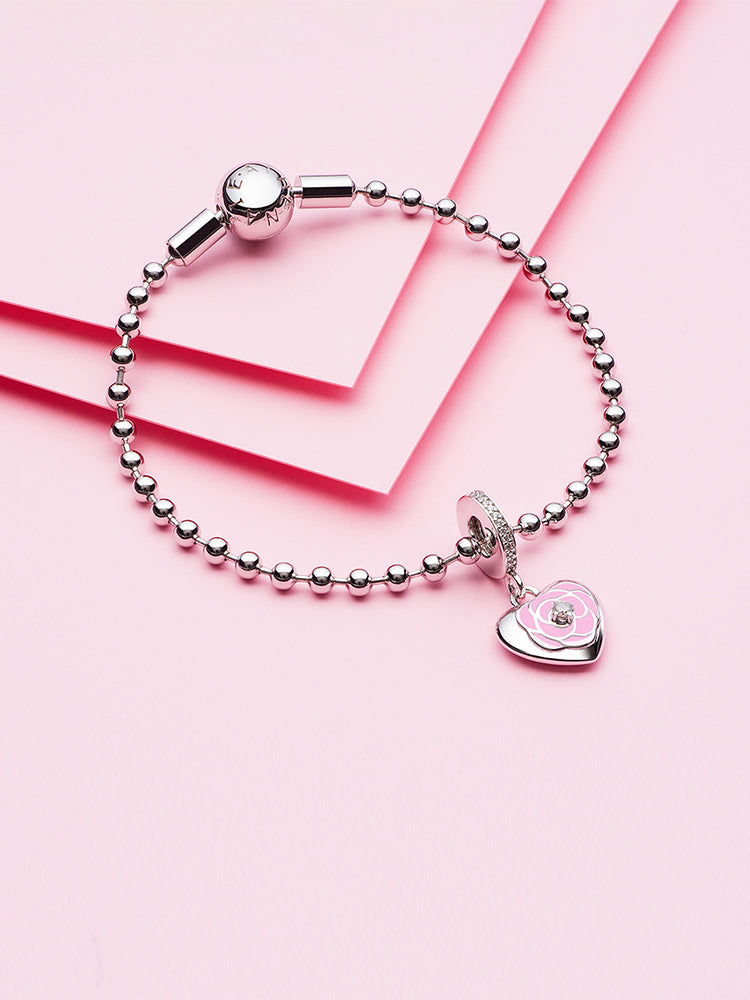 925 sterling silver bead chain charm bracelet styling