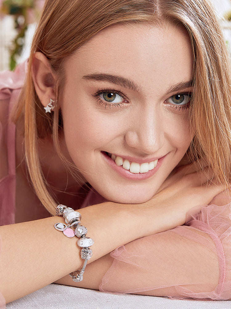 Sweetheart glow heart charm styling view