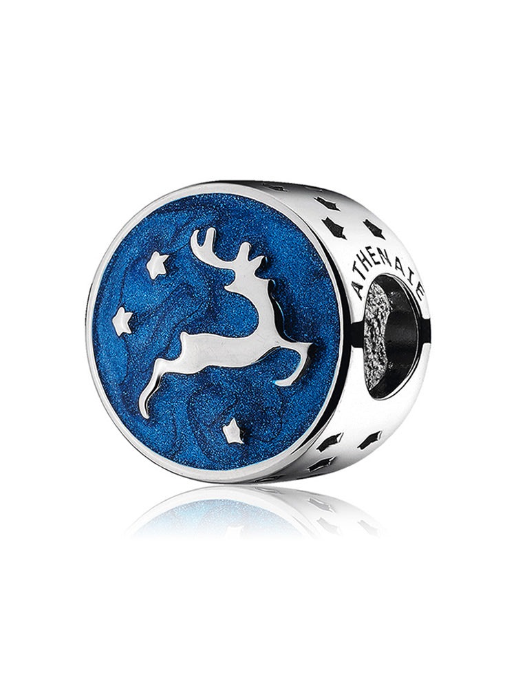 Starry Reindeer Christmas Charm by ATHENAIE