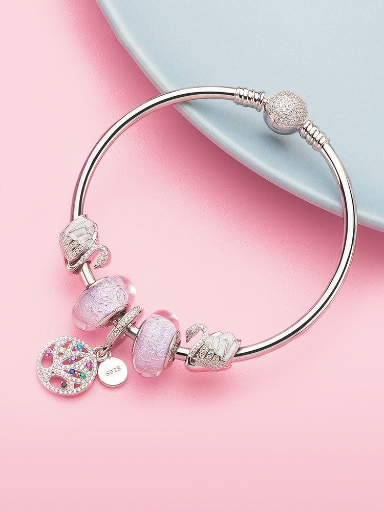 Symbolic tree of life charm bracelet styling by ATHENAIE