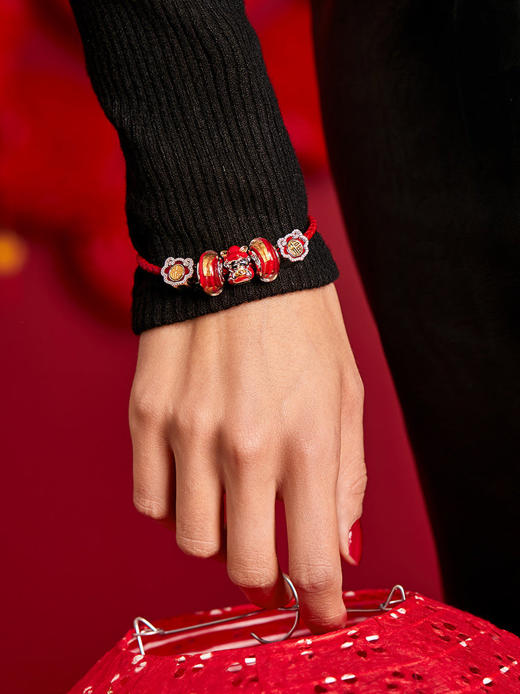 Wealth charm bead bracelet styling inspiration