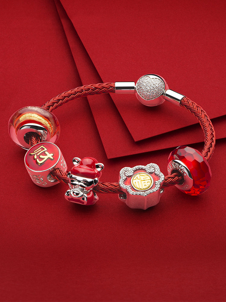 Prosperity wealth charm bead symbolic jewelry design